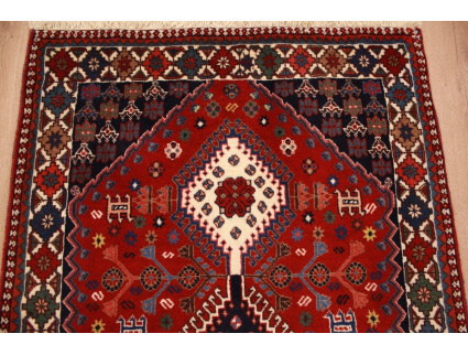 Perserteppich Yalameh Nomadenteppich 129x82 cm Rot