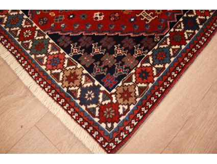 Persian carpet Yalameh pure wool 129x82 cm Red