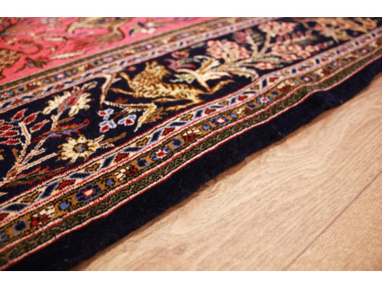 Fine Persian carpet  Ghom Wool 212x138 cm Red