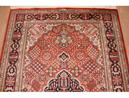 Silk Persian carpet Qum 114x75 cm Red