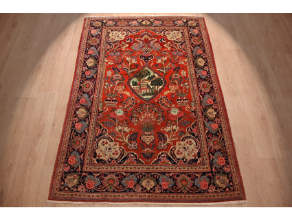 Semi antic Persian carpet  Kashan 203x134 cm