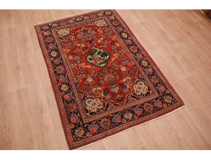 Semi antic Persian carpet  Kashan 203x134 cm