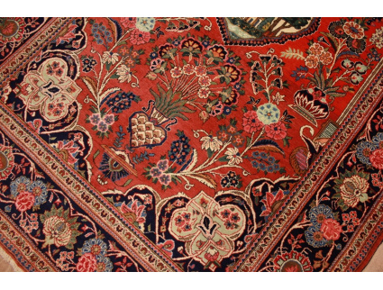 Semi antic Persian carpet  Kashan 203x134 cm