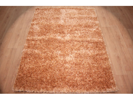 Oriental carpet Shaggy ca. 225x160 cm Beige / Gold