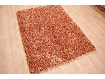 Oriental carpet Shaggy ca. 225x160 cm Red / Gold