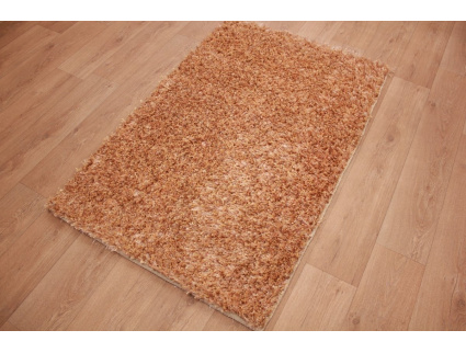 Oriental carpet Shaggy ca. 150x100 cm Beige / Gold