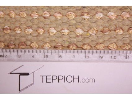 Orientteppich Schaggy handgeknüpft Langflor ca. 150x100 cm Beige