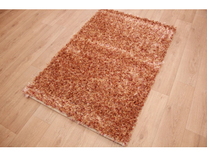 Orientteppich Schaggy handgeknüpft Langflor ca. 150x100 cm Rot