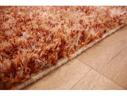 Oriental carpet Shaggy ca. 150x100 cm Red / Gold