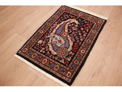 Persian carpet Ghom with Silk 85x60 cm Ilam