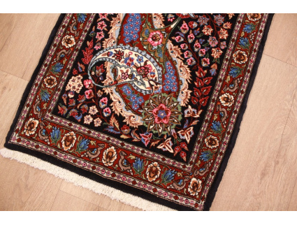 Persian carpet Ghom with Silk 85x60 cm Ilam