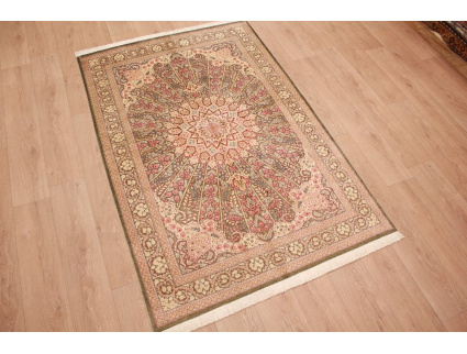 Persian carpet Gom pure silk rug 205x136 cm