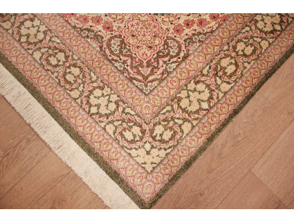 Persian carpet Gom pure silk rug 205x136 cm