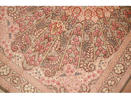 Persian carpet Gom pure silk rug 205x136 cm