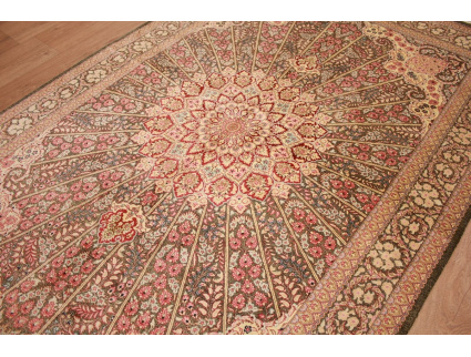 Persian carpet Gom pure silk rug 205x136 cm