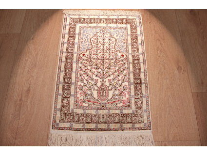 Original silk carpet  Kayseri 58x40 cm Pure silk