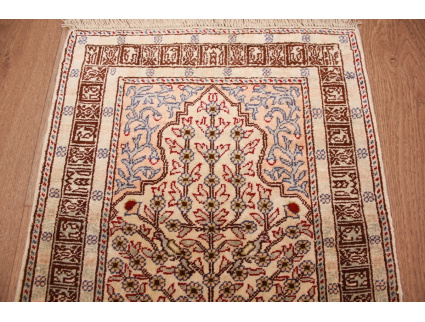 Original silk carpet  Kayseri 58x40 cm Pure silk