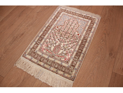 Original silk carpet  Kayseri 58x40 cm Pure silk