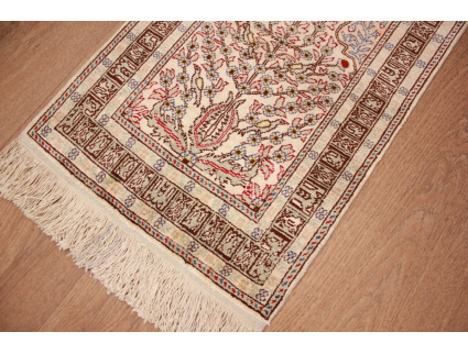 Original silk carpet  Kayseri 58x40 cm Pure silk