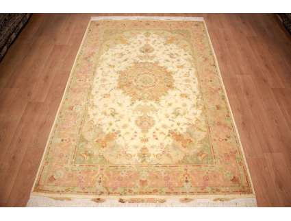 Persian carpet Tabriz with silk 293x197 cm Unique