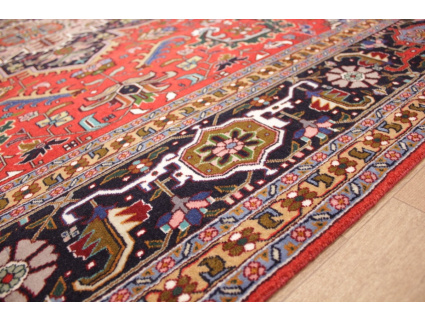 Persian carpet Tabriz with Silk 312x204 cm Red