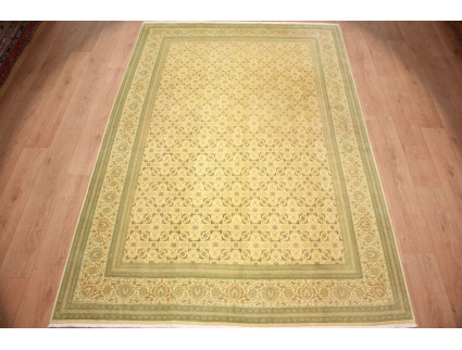 Perserteppich Täbriz Mahi  mit Seide 315x215 cm Beige