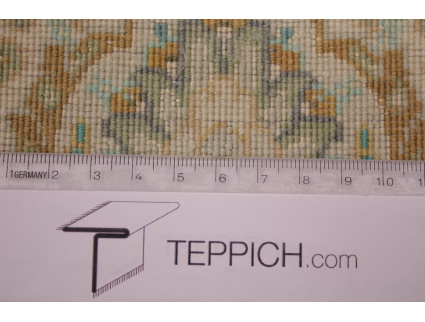 Perserteppich Täbriz Mahi  mit Seide 315x215 cm Beige