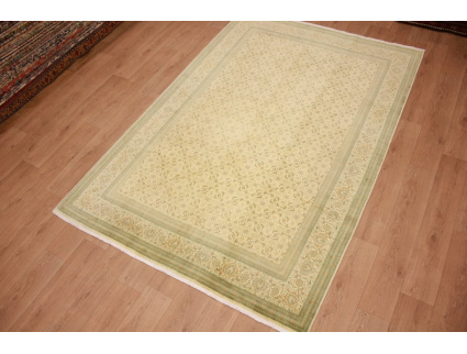 Perserteppich Täbriz Mahi  mit Seide 315x215 cm Beige