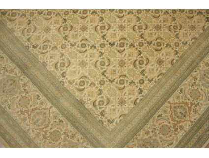 Perserteppich Täbriz Mahi  mit Seide 315x215 cm Beige