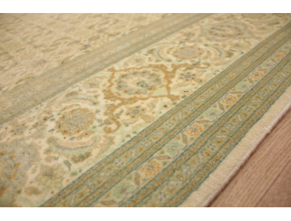 Perserteppich Täbriz Mahi  mit Seide 315x215 cm Beige