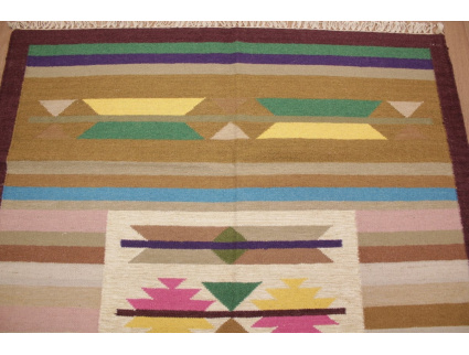 Oriental Kilim Wool 200x145 cm Beige modern