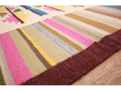 Oriental Kilim Wool 200x145 cm Beige modern