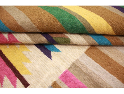 Oriental Kilim Wool 200x145 cm Beige modern