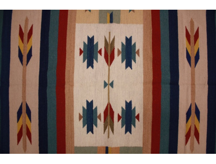 Oriental Kilim Wool 180x117 cm Blau modern