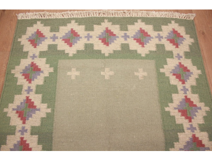 Oriental Kilim Wool 175x125 cm Green modern