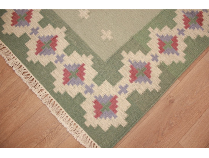 Oriental Kilim Wool 175x125 cm Green modern