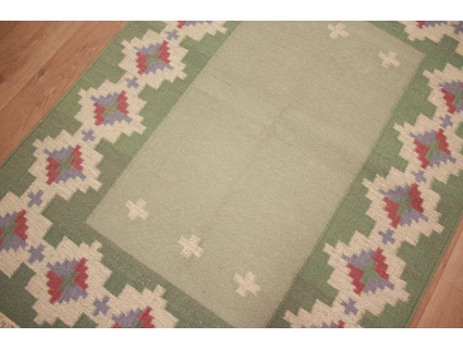 Oriental Kilim Wool 175x125 cm Green modern