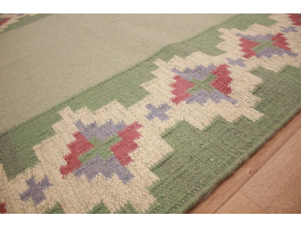 Oriental Kilim Wool 175x125 cm Green modern