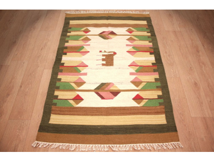 Oriental Kilim Wool 180x116 cm Beige modern