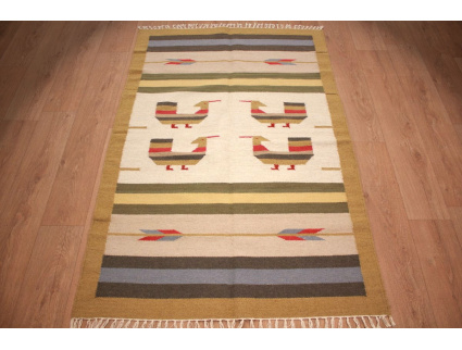 Oriental Kilim Wool 180x120 cm Beige modern