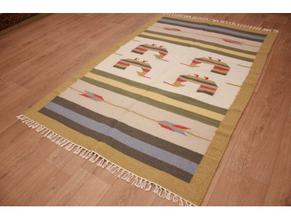 Oriental Kilim Wool 180x120 cm Beige modern