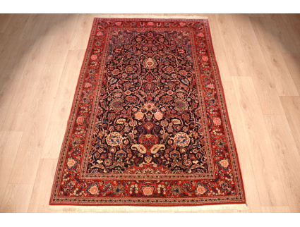 antique Persian carpet  Kashan  wool Rug 215x135 cm