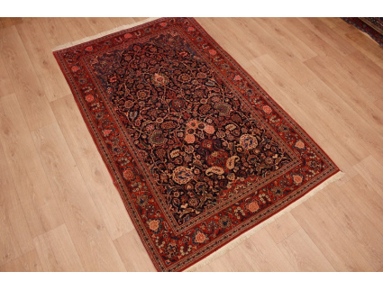 antique Persian carpet  Kashan  wool Rug 215x135 cm