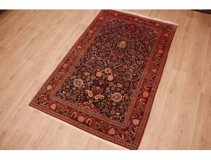 antique Persian carpet  Kashan  wool Rug 215x135 cm