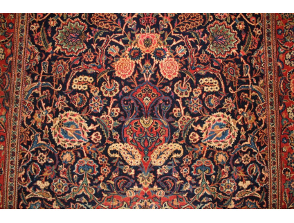 antique Persian carpet  Kashan  wool Rug 215x135 cm