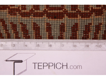 Perserteppich Ghom Orient Teppich 92x69 cm Schwarz