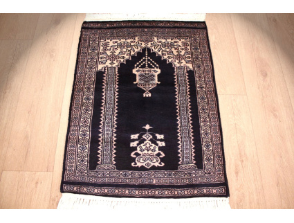 Oriental carpet Bukhara wool 84x62 cm Blue