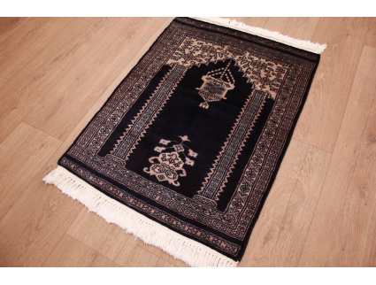 Oriental carpet Bukhara wool 84x62 cm Blue