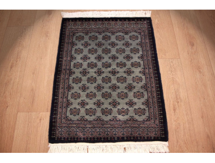 Oriental carpet Bukhara wool 84x64 cm Blue