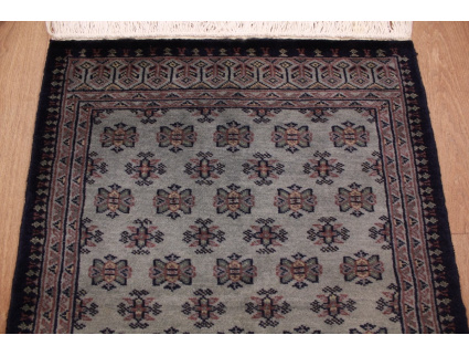 Oriental carpet Bukhara wool 84x64 cm Blue